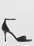 Mango Olens Open Toe Heeled Sandals, Black