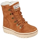 Skechers Girls Knee High  Long Boots street cleats2 Lace Up chestnut UK Size