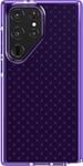 tech21 Evo Check Coque pour Samsung Galaxy S23 Ultra - Digi Purple 4,9 m - Protection Contre Les Chutes - Résistante aux Chocs et aux Rayures