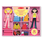 Melissa & Doug Magnetic Dress-Up Dolls for 3 Year Olds Girls Toys , Kids Crafts Sets Girls & Boys , Fashion Wooden Dolls Craft Kits for Kids Age 3 + , Magnetic Dress Up Dolls for Girls Age 6, 5, 4, 3