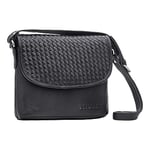 STILORD 'Nika' Sacoche Femme Bandoulière Cuir Petit Sac à Main Vintage Sac d'Èpaule Pochette Téléphone pour Voyage Travail Sortir en Cuir Véritable, Couleur:noir