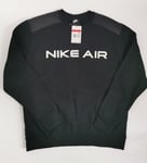 Nike Air Mens Sweatshirt Jumper Fleece - Black - Large - RRP £59.95