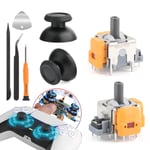 2 Pièces Joystick Hall Effect Pour Sony Ps5 Analogique 3d Module De Joystick Potentiomètre Pour Playstation 5 Joystick Thumbstick Remplacement Accessoires Avec Outils Réparation