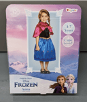 Kids Disney Official Frozen Travelling Anna Costume Girls Princess Fancy Dress