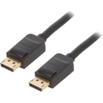 Cable DisplayPort 1.2 male des deux cotes noir 2m