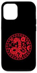 Coque pour iPhone 12/12 Pro Gemini Zodiac Lunaire Nouvel An du Serpent Zodiaque