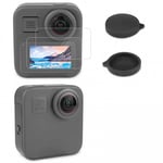 Linsskydd / Skärmskydd GoPro MAX - Silikon / Härdat glas - 2-Pack