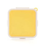 1X(Portable Silicone Microwave Sandwich Storage Box Lunch Boxes Yellow Z1M2)