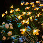 Lot de 4 Lampes Solaires d'extérieur en Forme de Luciole avec 6 LED pour Jardin, Art, Abeille, Lumière Oscillante avec Lampe Solaire étanche Pour Cour, Patio