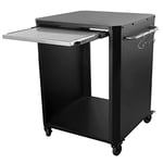 cozze Table d’extérieur pour Four à Pizza, Acier Inoxydable, Black, stor