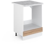 Meuble pour four R-Line, Sonoma, 60 cm , pt Marbre Vicco