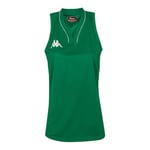 Kappa CAIRA Maillot de Basket-Ball Femme, Green, FR : 2XL (Taille Fabricant : 2XL)