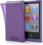 Étui Compatible avec Apple iPod Nano 7 - Coque Protection Silicone pour Lecteur MP3 - Violet