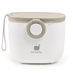 Termichy Distributeur de lait en poudre pour bébé 250 g Récipient en poudre de lait portable hermétique pour les voyages Avec grattoir et cuillère (Kaki, 1 pièce)