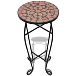 Table d'appoint Mosaïque Terre cuite Vidaxl Couleur terre cuite