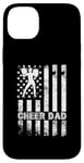 iPhone 14 Plus Cheer Dad Cheerleading American Flag Fathers Day Cheerleader Case