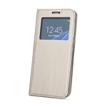 ETUI FOLIO VIEW AVEC FENETRE POUR APPLE IPHONE 6 6S OR GOLD