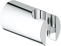 GROHE Vitalio Universal QuickFix Wall Holder for Hand Showers (Including Screws and Dowels) Extra Easy to Fit with GROHE QuickGlue, Chrome, 26102000