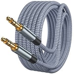 AUX Cable, 2m Hi-Fi Sound 3.5mm Auxiliary Audio Cable Nylon Braided Aux Cord Compatible for Car/Home Stereos,Speaker,Headphones,Sony