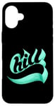 Coque pour iPhone 16 Plus Bleu sarcelle Aqua Chill Teal Aqua Graphic