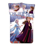 CR-Lights Disney Parure de lit pour bébé Reine des Neiges Anne Elsa avec taie d'oreiller 100 x 135 cm