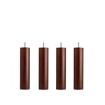 DUX - Dux SC sängben rund mahogany 23 cm 4-pack - Sängben - Träfärgad - Trä