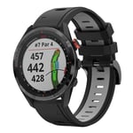 Garmin Approach S62 Klockarmband i silikon, 22mm - Svart, Grå