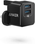 Anker USB Plug, PowerPort mini Dual Port USB Charger, For iPhone, Galaxy, & More