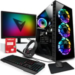 Vibox VII-18 PC Gamer - 27"" 144Hz Écran Pack Incurvé - Intel i7 12700F Processeur 4.9GHz - Nvidia RTX 3070 Ti 8Go Carte Graphique - 32Go RAM - 480Go SSD - 2To Disque Dur - Windows 11 - WiFi