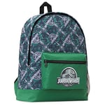 Jurassic World Sac à Dos Enfant Cartable Garcon Primaire Dinosaure (Vert/Gris)