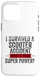 Coque pour iPhone 16 Pro Max Trottinette électrique survivant accident blessure