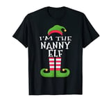 I'm The Nanny Elf T-Shirt Family Matching Funny Christmas T-Shirt