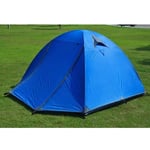 DXYSS Tents for Camping Waterproof 3 Person Lightweight Backpacking Tent with Footprint - 3 Season,Free Standing Dome Camping Hiking Waterproof Backpack Tents (Color : Blue)