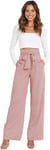 Femmes ¿¿L¿¿Gant Taille Haute Large Pantalons D'¿¿T¿¿ Business Festival Set Pantalons Avec Ceinture