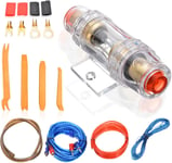 10GA Kit De Câblage Amplificateur De Voiture, Câble Alimentation Ampli Voiture, Câblage Audio de Voiture Amplificateur, Amplificateur Audio Voiture de Voiture Câblage Ampli Voiture 1500W