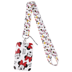 Disney Mickey Minnie Cartoon Lanyard Arbets- och skolidentitetskortfodral Halsband Present F