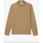 T-shirt Lacoste  Polo manches longues  beige