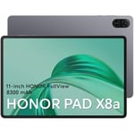 HONOR Pad X8a Tablette Tactile 11 Pouces Android 14+Bluetooth, WiFi, 4 Go/128 Go Tablette with 4 Haut-parleurs, 90Hz Eye Protection Screen, 8300mAh, Snapdragon 680 gravé en 6nm, Space Gray