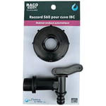 Raccord S60 pour cuve IBC + robinet 1/4 tour