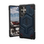 UAG Monarch Pro-deksel til Samsung Galaxy S24 Ultra 5G med magnetisk modul - blå kevlar