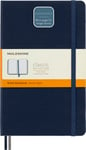 Moleskine - Classic Notebook Expanded, Ruled Notebook, Hard Cover and Elastic Closure, Size Large 13 x 21 cm, Colour Sapphire Blue, 400 Pages