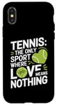 iPhone X/XS Tennis The Only Sport Where Love Means Nothing Case