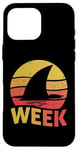 iPhone 16 Pro Max 2025 Week Retro Shark Fin Lover Sea Ocean Animal Summer Trip Case