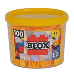 Simba - 104114110 - Ensemble de Blocs de Construction - Blox 4 - 100 Pièces - Jaune