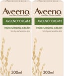 Aveeno Moisturising Cream 300ml - 2 PACKS