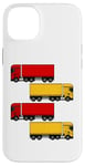 Coque pour iPhone 14 Plus Camion rouge camion jaune, chauffeur de camion drôle