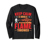 Flame Thrower Fire Gun Design for a Flamethrower lover Long Sleeve T-Shirt