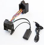 Adaptateur audio Bluetooth avec récepteur auxiliaire - Module de câble audio avec microphone mains libres compatible avec autoradio Volkswagen Skoda RCD210 RCD310 RCD510 RNS510(Q236)