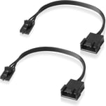 Câble Adaptateur Compatible avec Corsair Lighting Node Pro et Commander Pro, Smart RGB Lighting, Compatible avec Le Ventilateur NZXT ARGB AER2 F-Series (2 x 10cm).[G1567]