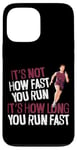 iPhone 13 Pro Max Running Runner Half Marathon Vintage It's Not How Fast You Case